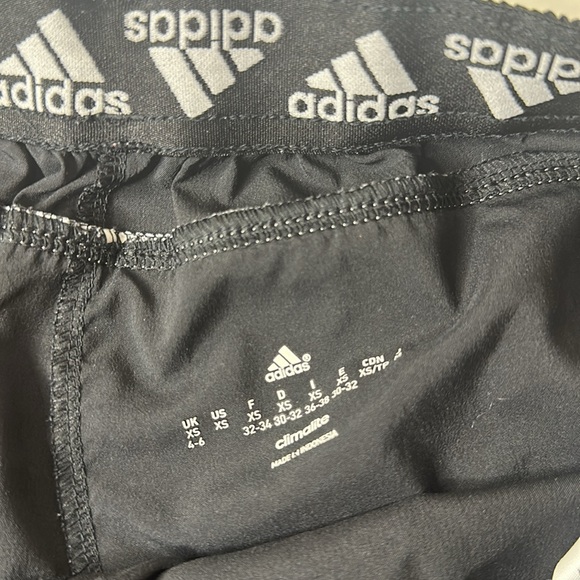 Adidas black and white running shorts - Picture 2 of 4